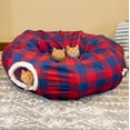 thumbnail image 3 of Kitty City Large Plaid Cat Tunnel Bed, Cat Toy - for Cat and Kitten, 3 of 7