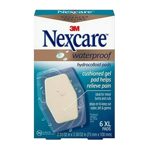 3M Nexcare Advanced Healing Waterproof Hydrocolloid Pad, 3.93 x 2.96
