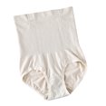 thumbnail image 3 of Fajas para mujer, cintura alta, calzoncillos de algodón, abdomen, corsé, beige claro Vogacara AP001085-06, 3 of 7