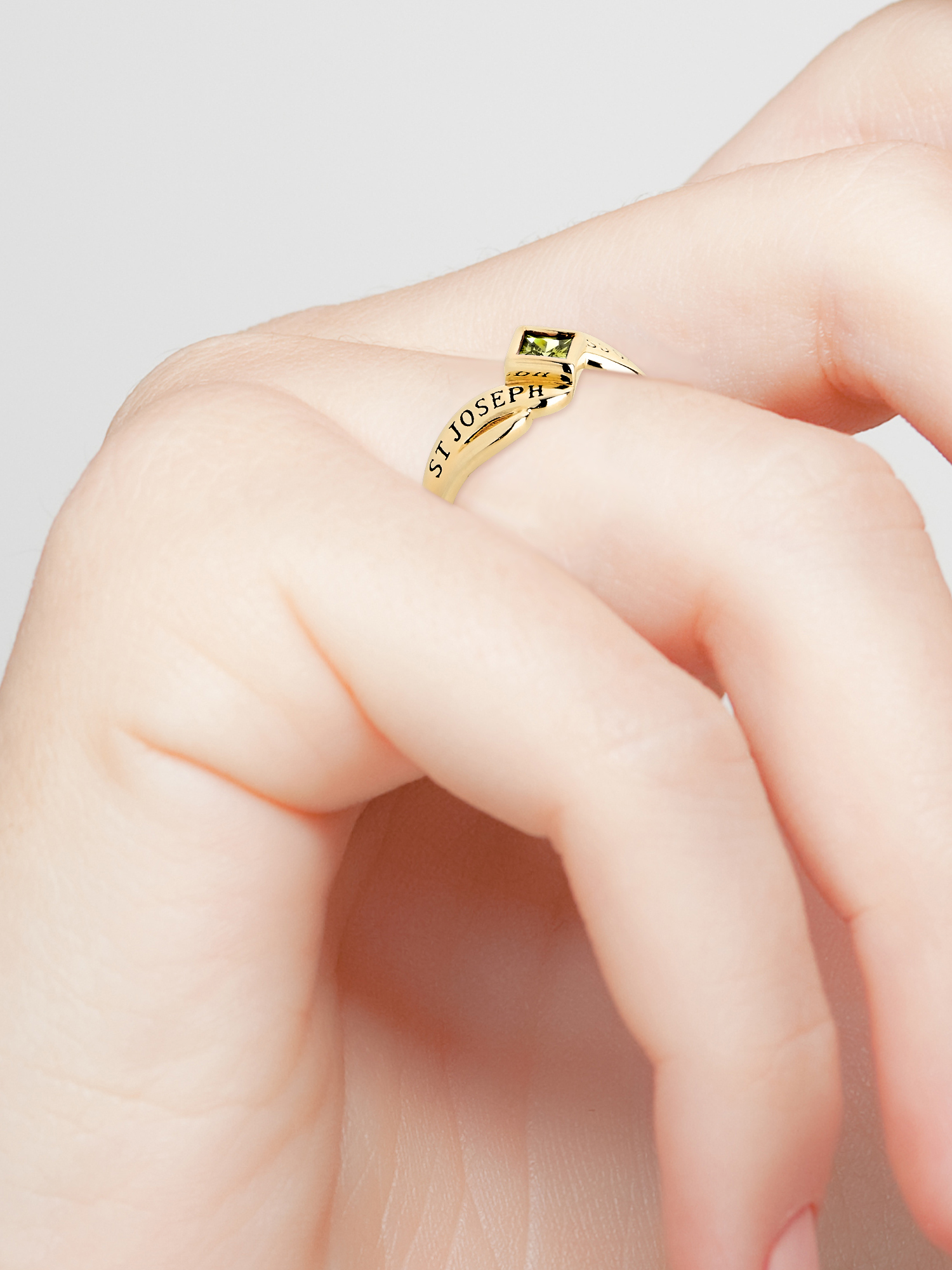 Order Now for 2025 Graduation, Freestyle Women's Bypass Princess Cut Birthstone Fashion Class Ring Sterling Silver, Personalized, High School or College