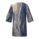 thumbnail image 5 of Txlixc Vestido estampado de 3 / 4 mangas para mujeres, vestido de verano con volantes de cuello V Txlixc moda, 5 of 7