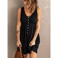 thumbnail image 4 of Vestido corto sin mangas Nikou con cuello en V para mujer tamaño XS S M L XL XXL, 4 of 5