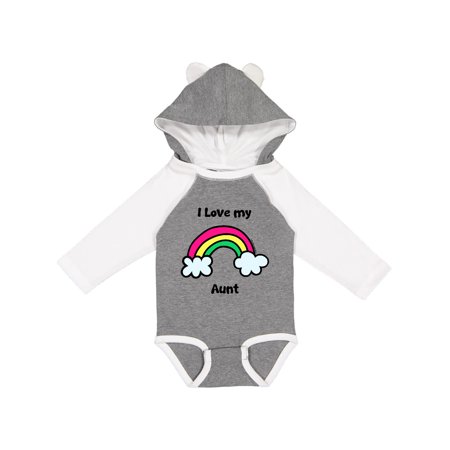 

Inktastic I Love my Aunt Gift Baby Boy or Baby Girl Long Sleeve Bodysuit