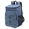 thumbnail image 2 of Mochila térmica aislada Bolsa térmica para la playa Bolsa térmica de gran capacidad Mochila térmica para el almuerzo Bolsa térmica para viajes Camping Azul Sunnimix Bolsas hieleras, 2 of 8