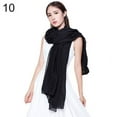 thumbnail image 1 of Foulard Châle Longue en Coton et Lin pour Femmes, Mode, Couleur Unie, Étole, Pashmina, 1 of 11