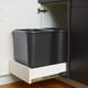 thumbnail image 2 of Cubo de basura que ahorra espacio Se adapta bajo el escritorio y pequeños espacios estrechos en la cocina comercial Casa y dormitorio Fácil de limpiar Negro, 2 of 4