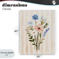thumbnail image 4 of Stupell Industries Cottage Cream Stripe Florals Canvas Art, 30 x 40, by The Prints Vibe, 4 of 8