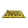 thumbnail image 2 of Ahgly Company Machine Washable Indoor Square Persian Yellow Traditional Area Rugs, 7' Square, 2 of 4