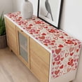 thumbnail image 4 of Valentine's Day Table Runner - 70 Inch Long, Kitchen Dining Table Runner Dresser Scarves, Watercolor Love Heart Romantic Me You Beige Farmhouse Decor for Coffee Tables Wedding Party Banquet, 4 of 8