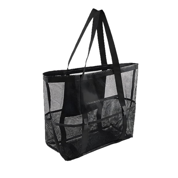 1pc Mesh Beach Bag Large Beach Tote Bag for Family Beach Bag for Toys & Vacation Essentials