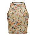 thumbnail image 4 of QASIEATN Women Tank Top Sleeveless Slim Fit Vest Crop Tops Teen Girl Retro Streetwear Fashion Camisole for Women, 4 of 5