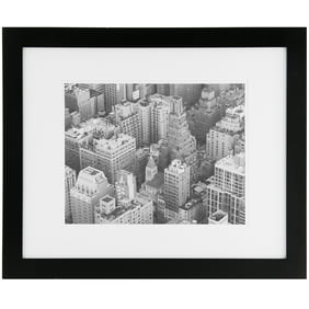 Black Portrait Matted 14x18 10x13 Stepped Frame By Malden Design