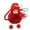 Red, variant on Xoxingysm Lovely Simulation Plush Squint Doll Valentine'S Day Rose, 1X Keychain