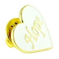 thumbnail image 2 of PinMart's Hope White and Gold Heart Enamel Lapel Pin, 2 of 3