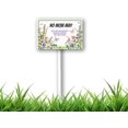 thumbnail image 1 of Letrero para jardín con estaca de 12 x 8 pulgadas que dice "No cortar el césped puede ayudar a los polinizadores a crecer al dejar el césped solo", aluminio, multicolor, juego de 1, 1 of 6
