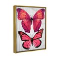 thumbnail image 3 of Stupell Industries Modern Pink Butterflies Animals & Insects Painting Gold Floater Framed Art Print Wall Art, 25 x 31, 3 of 9