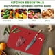 thumbnail image 4 of Juego de tablas de cortar de plástico - Tabla de cocina reversible de doble cara para carne y verduras, apto para lavavajillas, 3 tamaños (11,4x7,5 in), 4 of 6