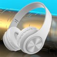 thumbnail image 6 of Gmogad Wireless Bluetooth Headphones with Noise Cancellation, Skin-Friendly, 9D Stereo, Long Battery Life, Supports Bluetooth, Plug-in Card, Cable Playback, Lightweight White, 6 of 9