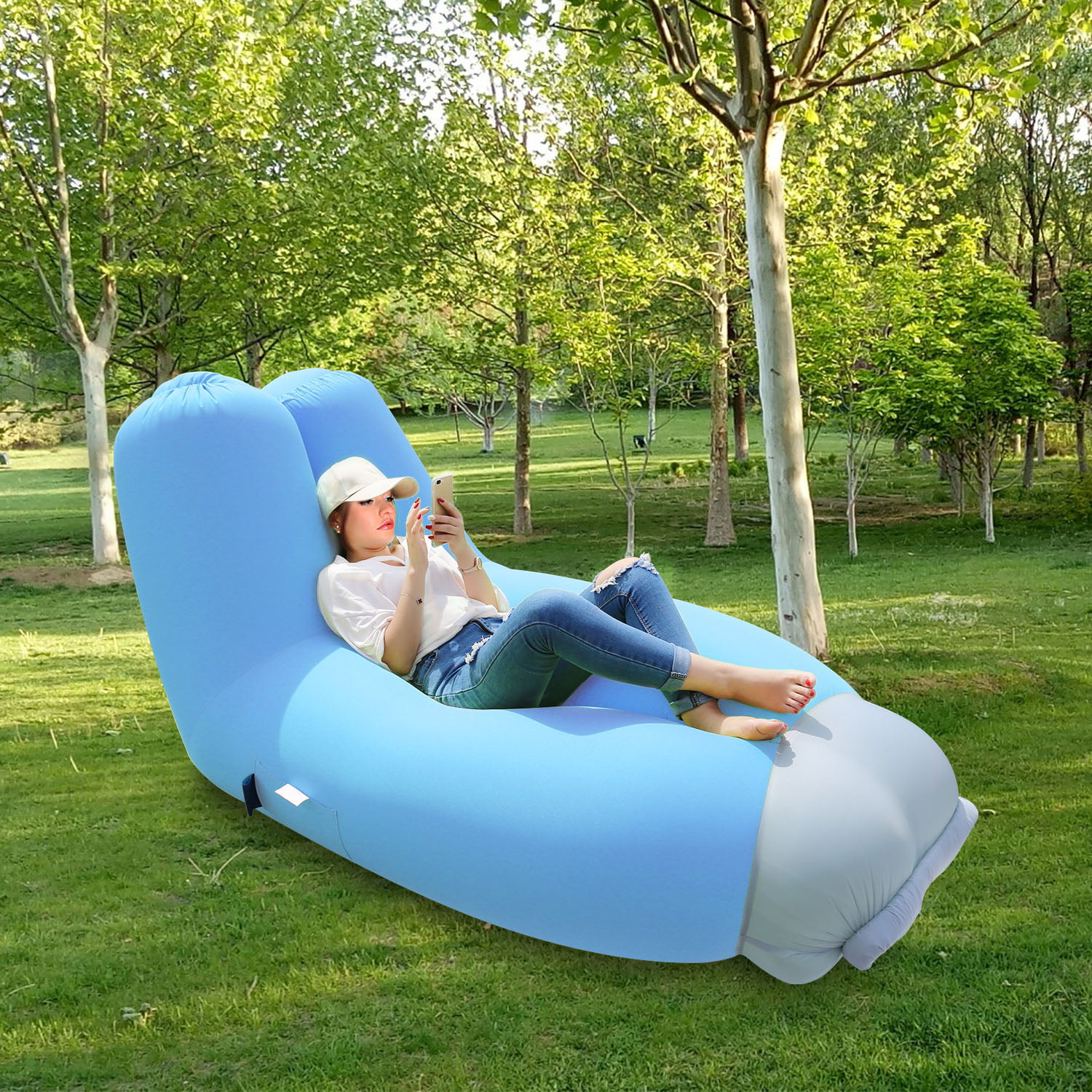 Unique Inflatable Beach Lounge Chair for Simple Design