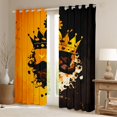 thumbnail image 2 of Castle Fairy Boys Girls King And Queen Crown Black Out Curtains,Romantic Couple Lover Curtains Pack of 2 (42x63 Each),Happy Valentine's Day Bedroom Curtains,Microfiber Bedroom Decor, 2 of 6