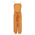thumbnail image 1 of Prettyia - Mono de pierna ancha con lunares para mujer, tirantes finos, mono de fiesta Yuyangstore Mono de pierna ancha de mujer, 1 of 8