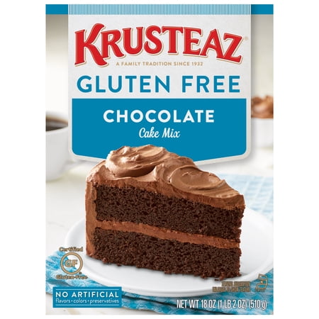 (12 pack) (12 Pack) Krusteaz Gluten Free Chocolate Cake Mix 18 oz. Box