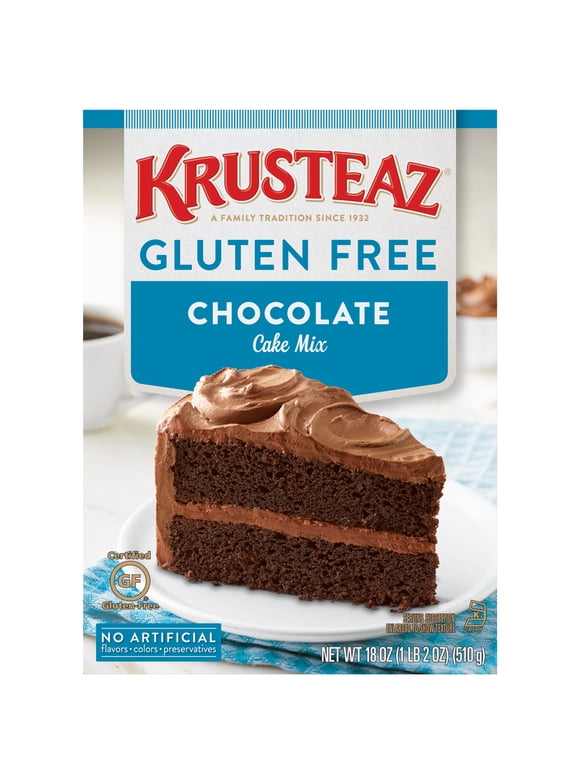 Krusteaz Gluten Free Chocolate Cake Mix, 18 oz Box