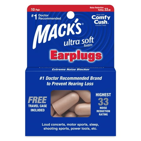 

Mack s Ultra-Soft Foam Earplugs Tan 10 Pair