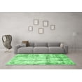 thumbnail image 3 of Ahgly Company Indoor Rectangle Abstract Emerald Green Modern Area Rugs, 7' x 10', 3 of 4