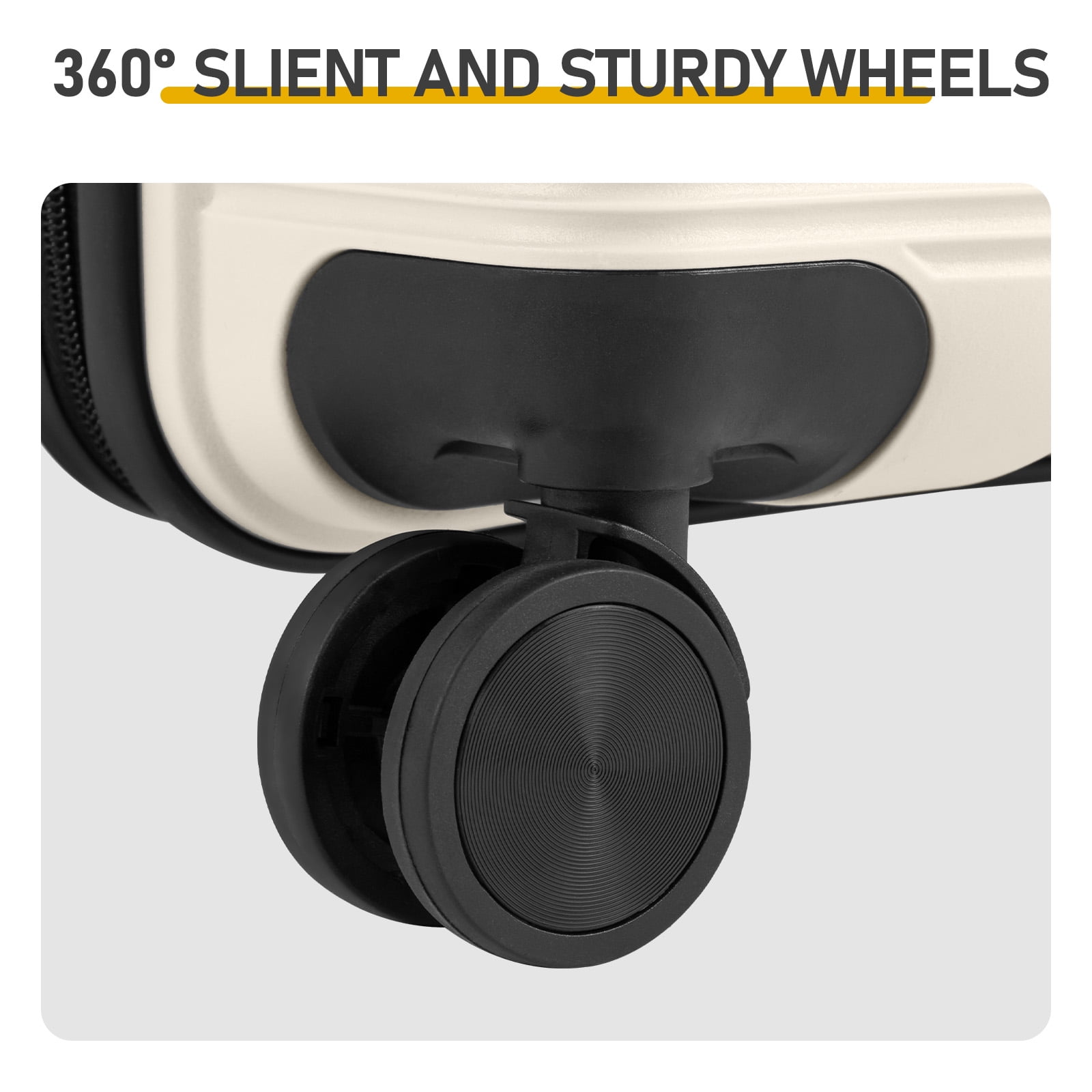 24 Inch Expandable Hard Shell Suitcase, 360 Silent Spinner Wheels Checked Luggage for 4-7 Days Business Family Travel