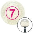 thumbnail image 1 of American Shifter  Pink Ball No.7 Clear Metal Flake Shift Knob with M16 x 1.5 Insert Shifter Auto Manual, 1 of 1
