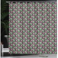 thumbnail image 3 of Ambesonne Tulips Shower Curtain, Spring Garden Love Flowers, 69"Wx75"L, Green Pink and Dark Brown, 3 of 4