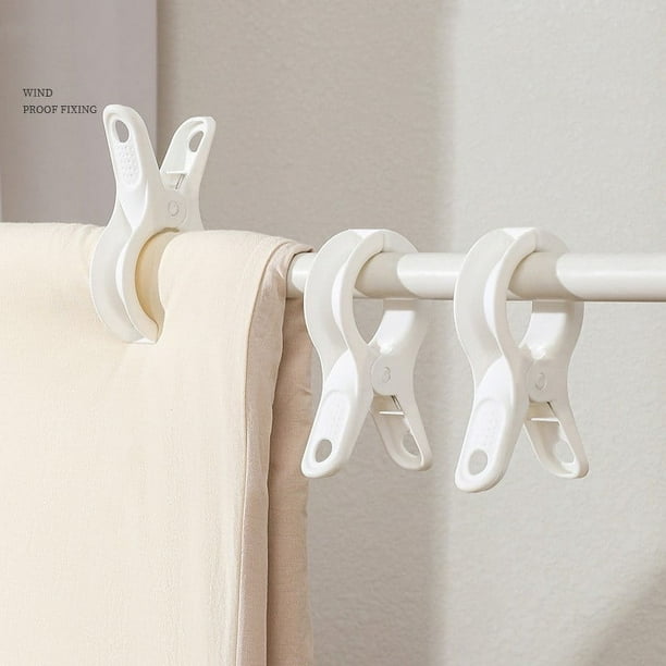 Perchas De Plástico Con Abrazadera, Paquete De 10 Perchas Con Agarre Antideslizante Para Pantalones, Faldas Y Mantas, Diseño Que Ahorra Espacio Para La Organización Del Armario Y,Vsgery