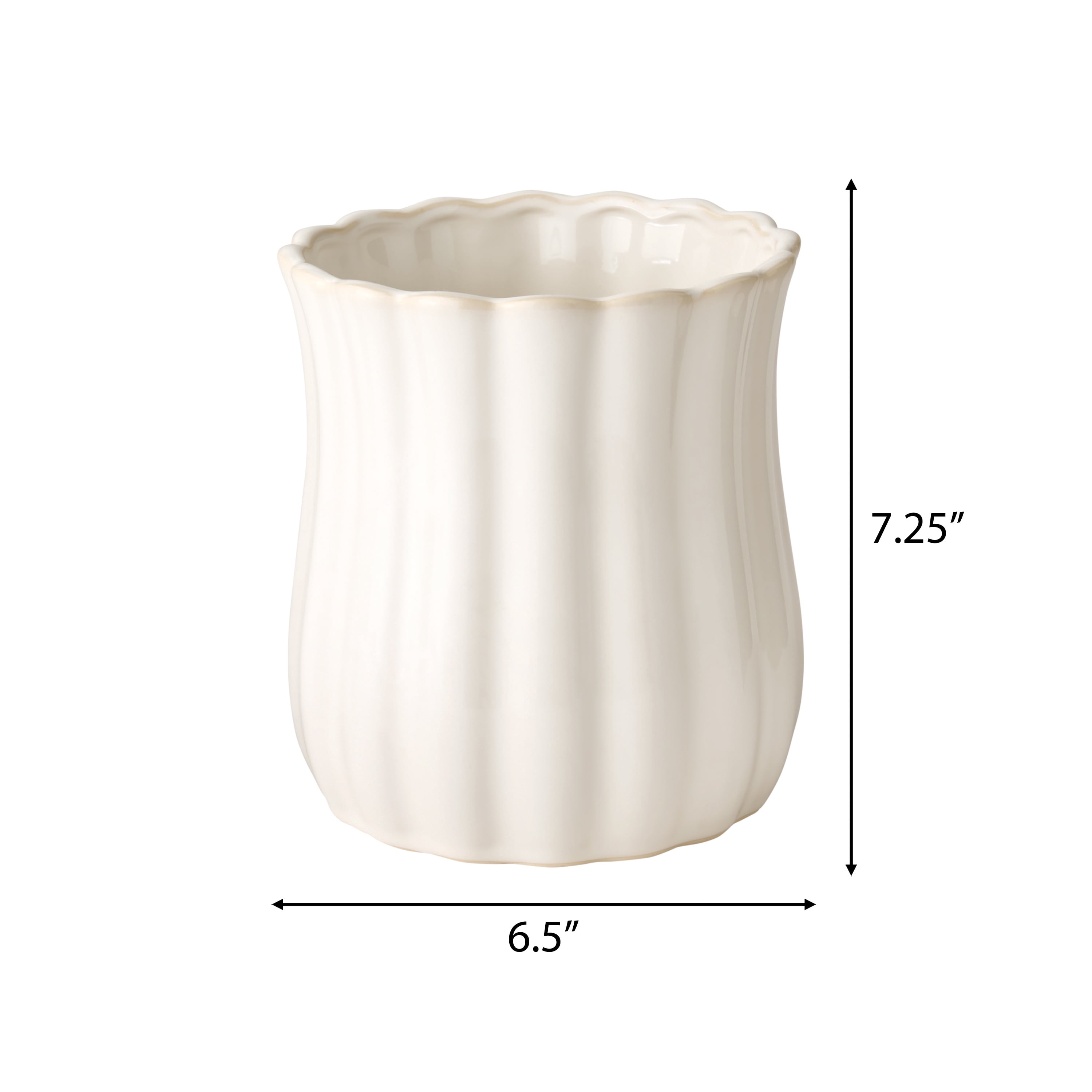 The Pioneer Woman White Colette Stoneware Kitchen Utensil Holder
