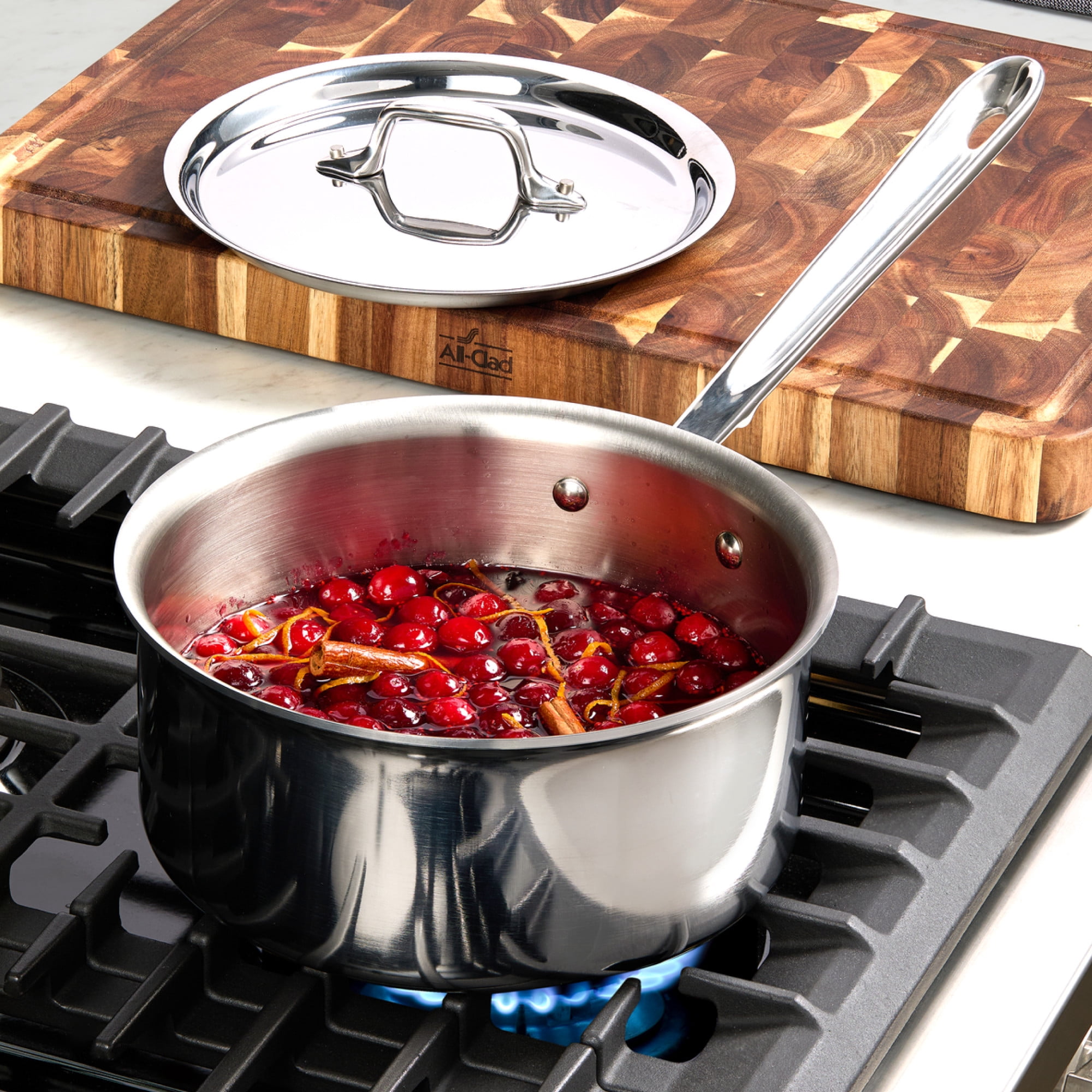 All-Clad D3 Stainless 3-ply Bonded Cookware Set, 10 piece Set