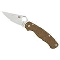 thumbnail image 3 of Spyderco Paramilitary 2 Folding Knife 3.47" CruWear Satin Plain Blade, Brown Canvas Micarta Handles, Compression Lock - C81MPCW2, 3 of 6