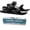 Black, variant on Mini Short Ski Skates for Snow,Mini Short Ski Skates for Snow Pro Version,Adjustable Short Mini Ski Skates,Short Snowskates Snowblades Skiboards for Winter Sport Skiing Equipment