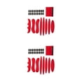 thumbnail image 1 of Eigraketly Almohadilla protectora para casco para montar en motocicleta de forma segura y cómoda, accesorios para casco de motocicleta rojo rojo 2Conjunto, 1 of 6