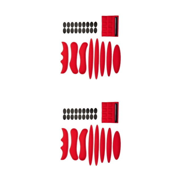 Eigraketly Almohadilla protectora para casco para montar en motocicleta de forma segura y cómoda, accesorios para casco de motocicleta rojo rojo 2Conjunto