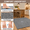 Gray-32" x 20" (Rectangular), variant on Large Shower Mat Non Slip: 32x24 Inch Loofah Mats Foride With Drain Hole In Middle Anti Stand Up Floor Matt Stall