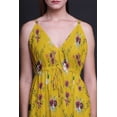 thumbnail image 2 of Bimba Robe de Plage Bohème Sans Manches Longue Maxi à Bretelles Imprimée Florale pour Femmes-Moyenne, 2 of 4