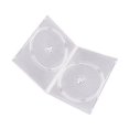 thumbnail image 1 of Maxtek 7mm Slim Clear Double CD/DVD Case, 50 Pieces Pack. (2 Discs Capacity per Case), 1 of 3