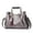 Grey, variant on TSADFHJI Top Handle Satchel Bags for Women New Solid Color Women's Fashion Crossshoulder Handbag One Size Khaki