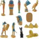 thumbnail image 2 of 2026 12pcs Ancient Figures, High Simulation Ornaments Multicolor Novelty Mummy Case Pyramid King Tutankhamen Hieroglyph, 2 of 5