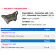 thumbnail image 2 of Engine Mount - Compatible with 1968 - 1973 Oldsmobile Vista Cruiser 5.7L V8 1969 1970 1971 1972, 2 of 2
