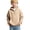 Beige, variant on Boys Quarter Zip Hoodies Waffle Knit Kids Long Sleeve Hooded Sweatshirts Teens Pullover Tops Clothes Boys Lightweight Jacket