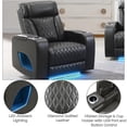 thumbnail image 6 of ACME Taddeo Power Motion Recliner in Dark Gray Synthetic Leather, 6 of 8