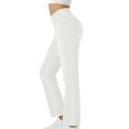 thumbnail image 2 of Straight Leg Jeans for Women Stretchy Pull on Sweatpant Jean Trendy Tummy Control High Waisted Denim Pants White XL, 2 of 7