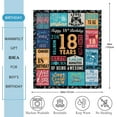 thumbnail image 6 of 18 Year Old Boy Gift, Best Birthday Gifts for 18 Year Old Boy, 18 Year Old Boy Birthday Gifts, Boys Age 18 Gifts Ideas, 18 Yr Old Gifts for Boys, 18th Birthday Decorations for Boy Blanket 60"X 50", 6 of 6
