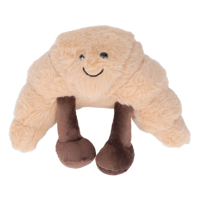 Juguete de peluche de comida para niños, suave, de algodón PP, divertido y lindo pan relleno, almohada, regalo de cumpleaños, decoración del hogar, croissant